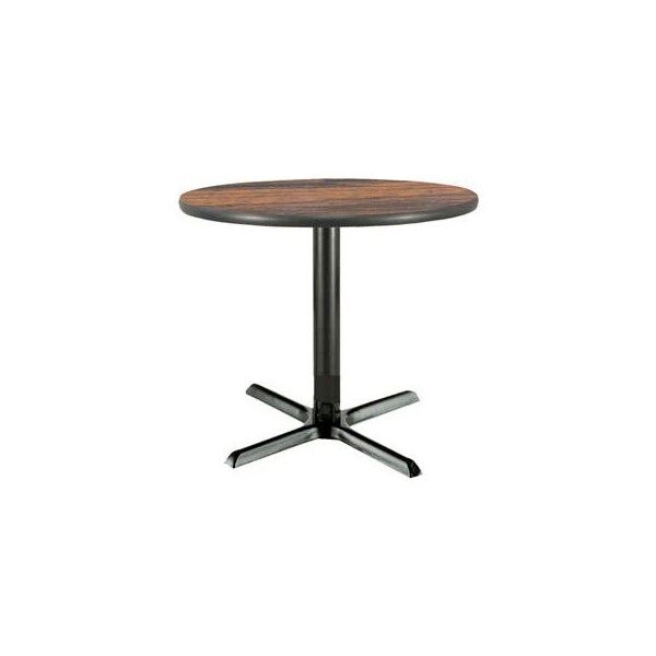 KFI 30" Round Restaurant Table, Walnut